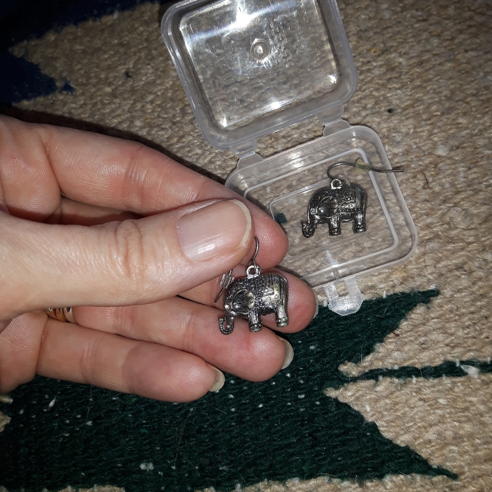 2 Rings and  Elephant Earrings - Picture 6 of 13